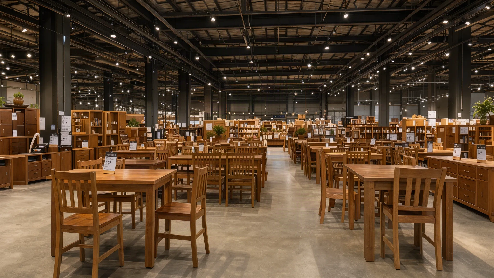 Intérieur du magasin d'usine La Route du Tek